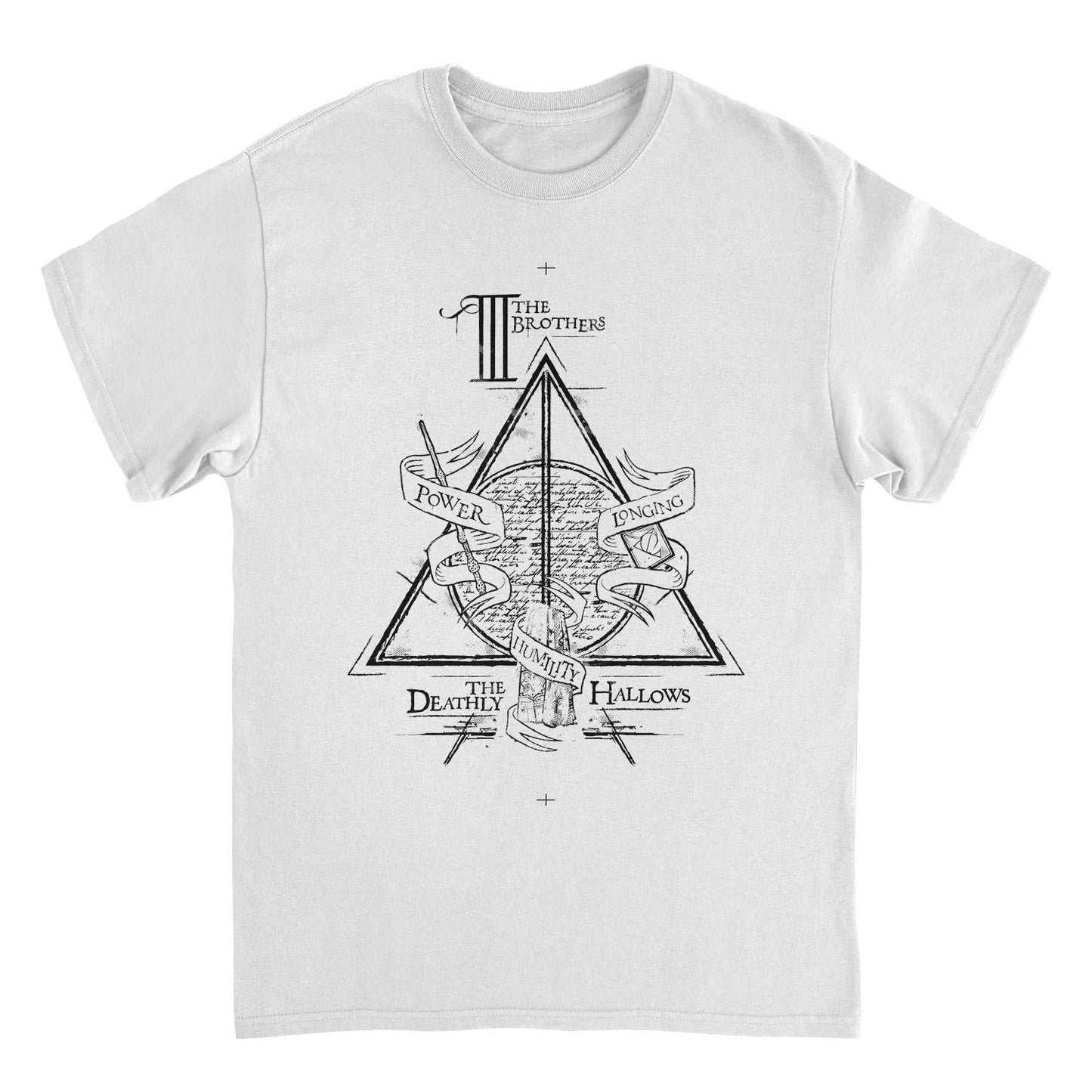Harry Potter Harry Potter Illustration Mens T Shirt White Officially Licensed