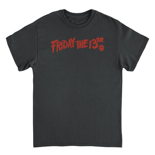 Friday the 13th Logo Mens T Shirt Black Officially Licensed