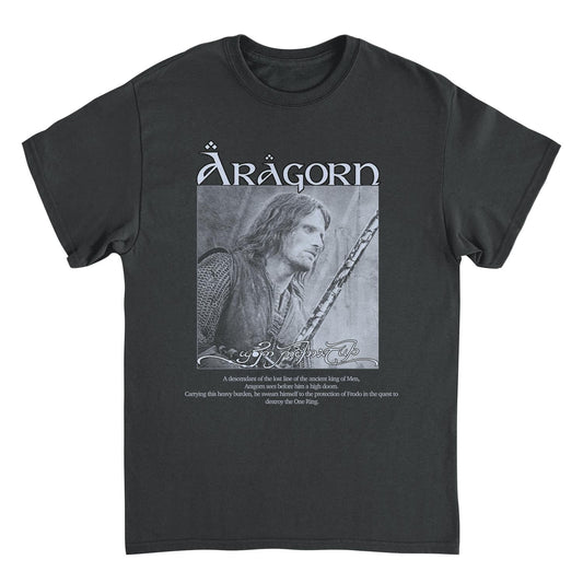 Lord of The Rings Aragorn Son of Arathorn Mens T Shirt Black Officially Licensed