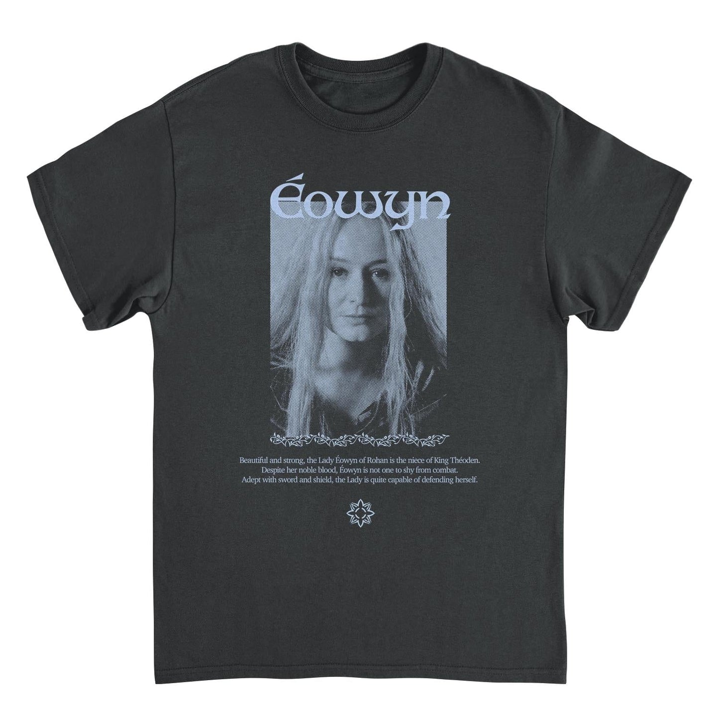 Lord of The Rings Eowyn the Shieldmaiden Mens T Shirt Black Officially Licensed