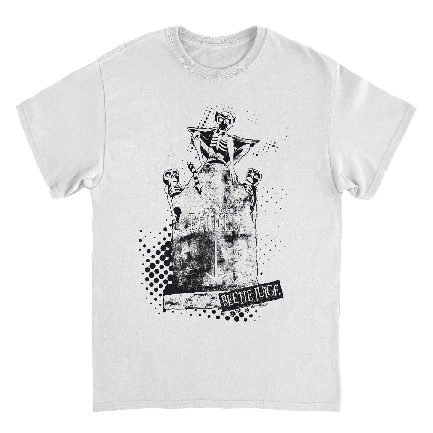 Beetlejuice Here Lies Betelgeuse Mens T Shirt White Officially Licensed