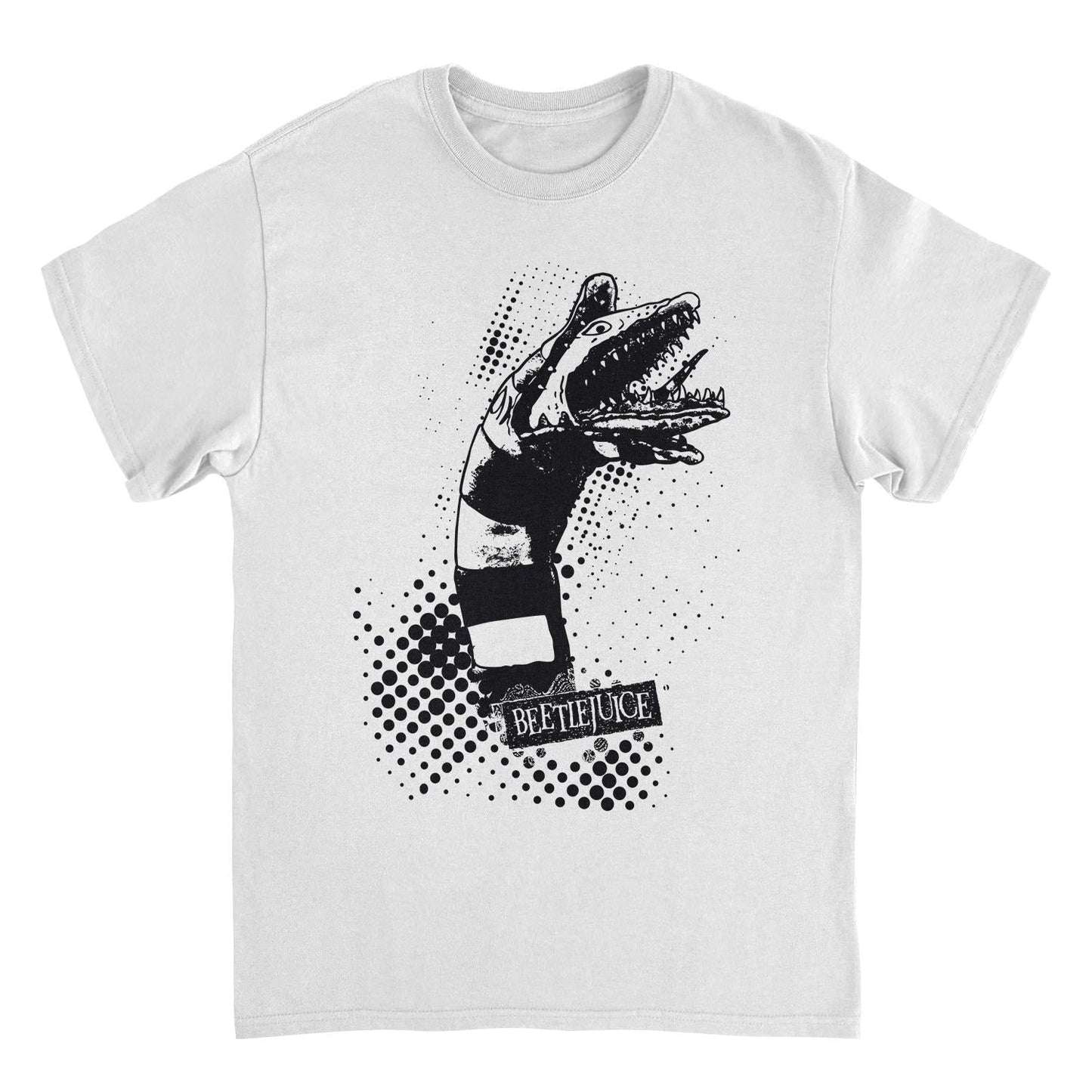 Beetlejuice Sandworm Attack Mens T Shirt White Officially Licensed