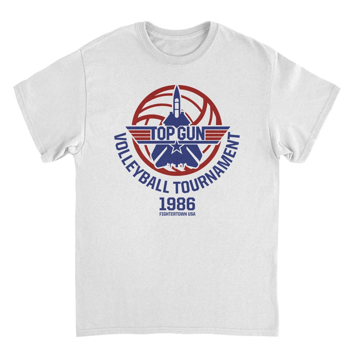 Top Gun Volleyball Tournament Mens T Shirt White