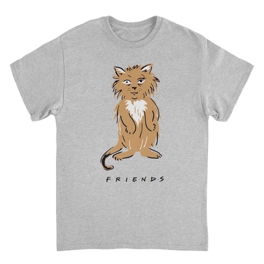 Friends Smelly Cat Mens T Shirt Sport Grey Officially Licensed