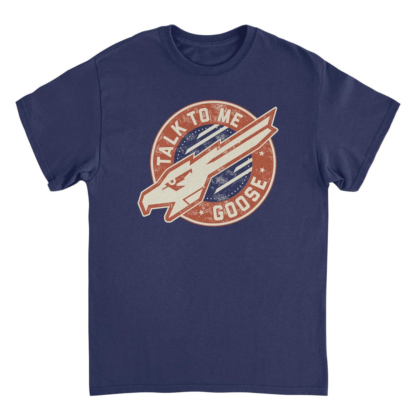 Top Gun Talk To Me Goose Mens T Shirt Navy Blue Officially Licensed