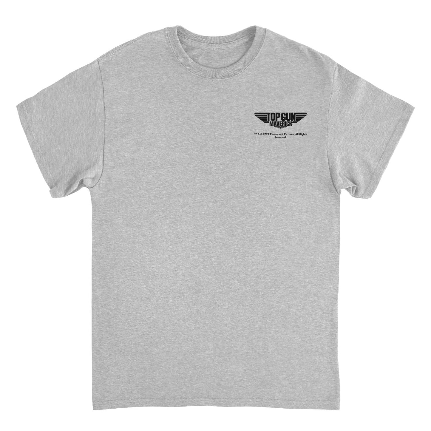 Top Gun Top Gun Maverick LC Mens T Shirt Sport Grey Officially Licensed