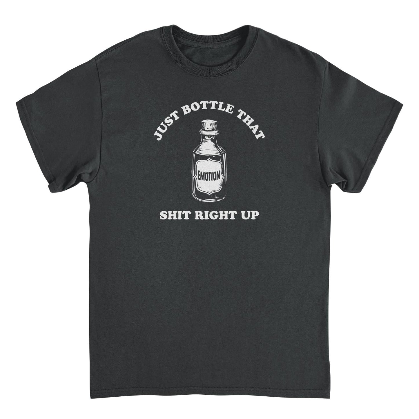 Emotion Bottle That Up Funny Mens T Shirt Black Officially Licensed