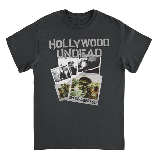 Hollywood Undead Ripped Pictures Mens T Shirt Black Officially Licensed