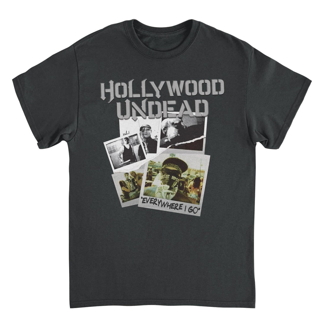 Hollywood Undead Ripped Pictures Mens T Shirt Black