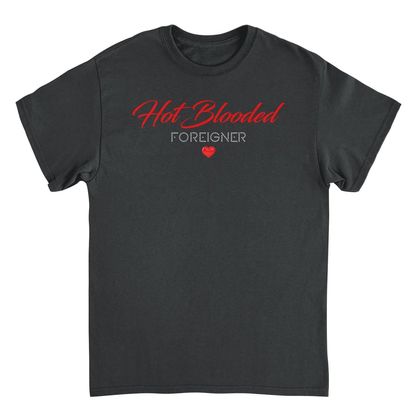 Foreigner Hot Blooded Mens T Shirt Black