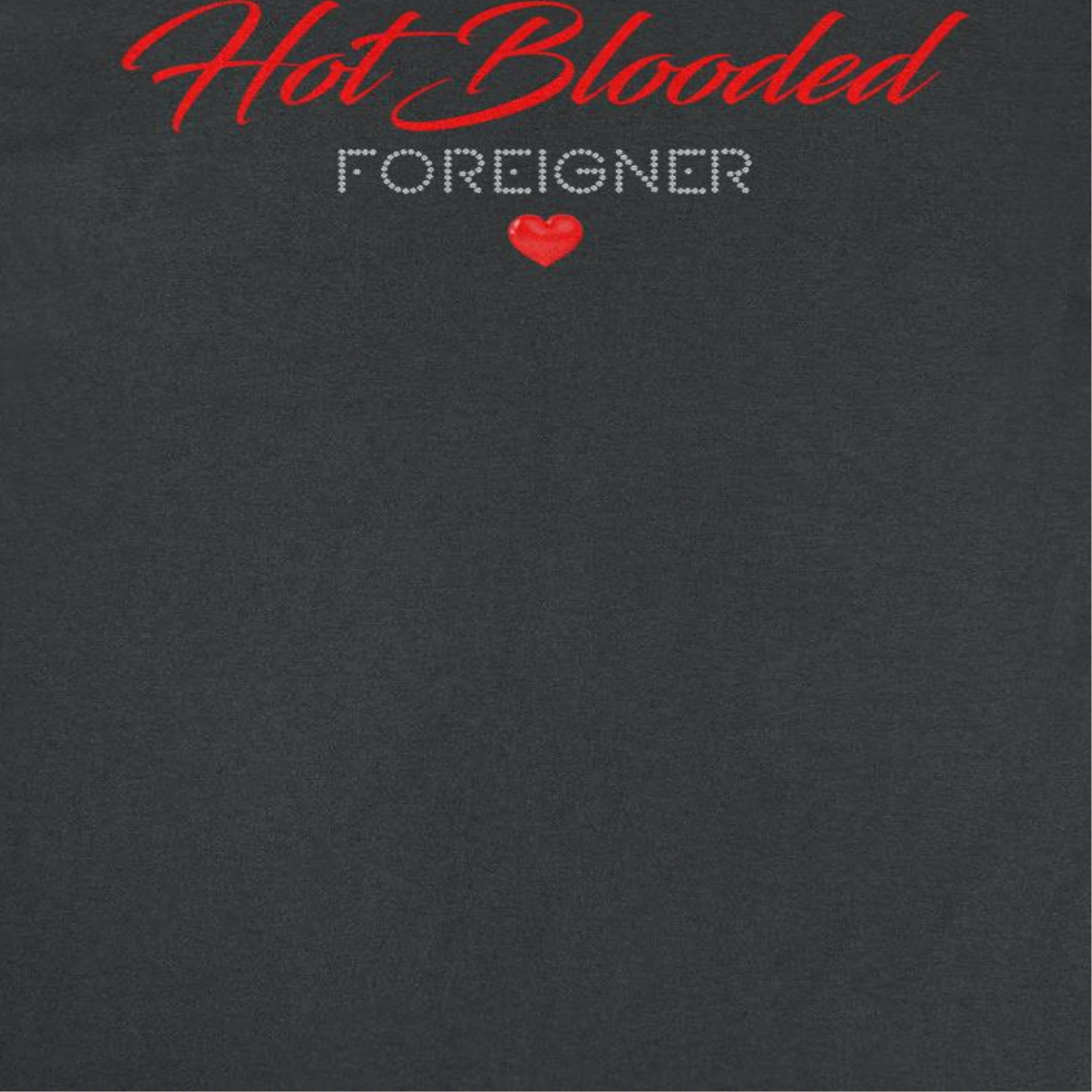 Foreigner Hot Blooded Mens T Shirt Black