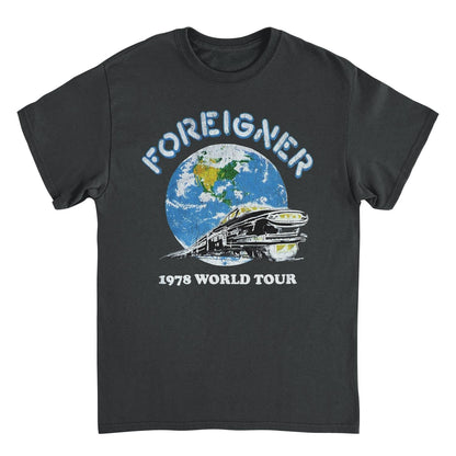 Foreigner 1978 World Tour Mens T Shirt Black