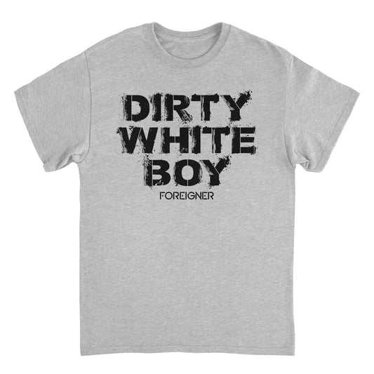 Foreigner Dirty White Boy Mens T Shirt Sport Grey Officially Licensed