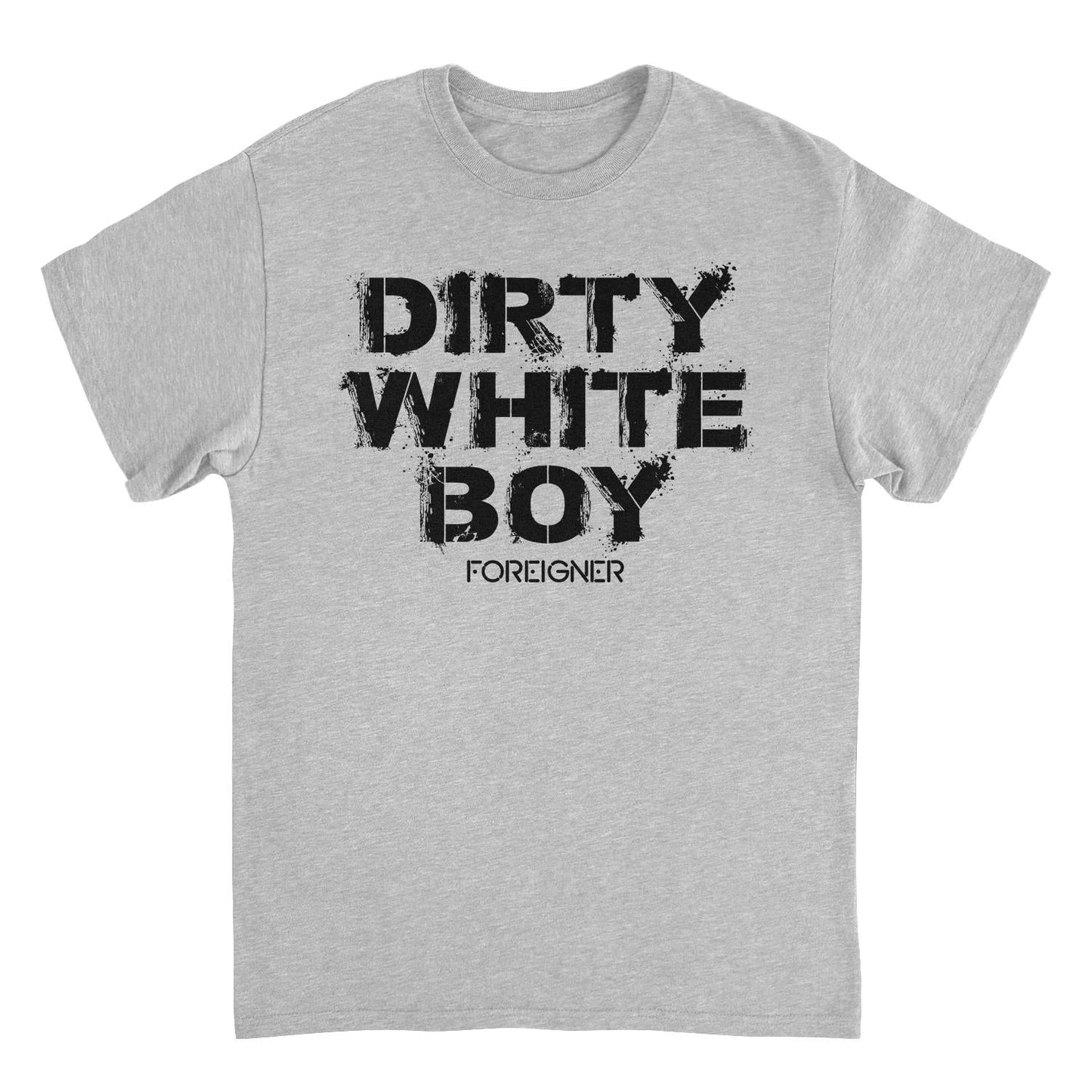 Foreigner Dirty White Boy Mens T Shirt Sport Grey