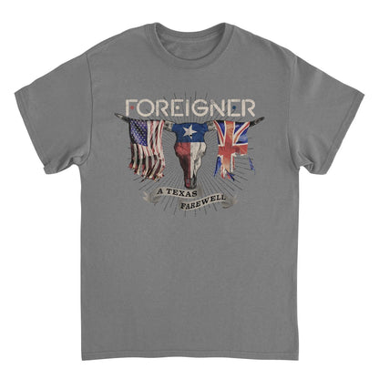 Foreigner Texas Farewell Tour Mens T Shirt Charcoal