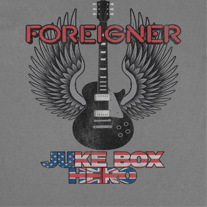 Foreigner JBH Guitar Mens T Shirt Charcoal