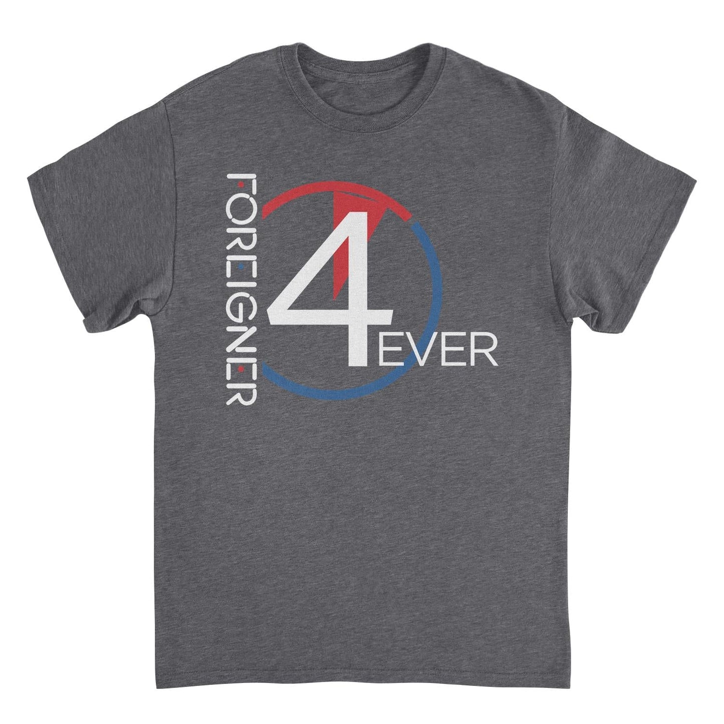 Foreigner Foreigner 4 Ever Vert Mens T Shirt Dark Heather Grey