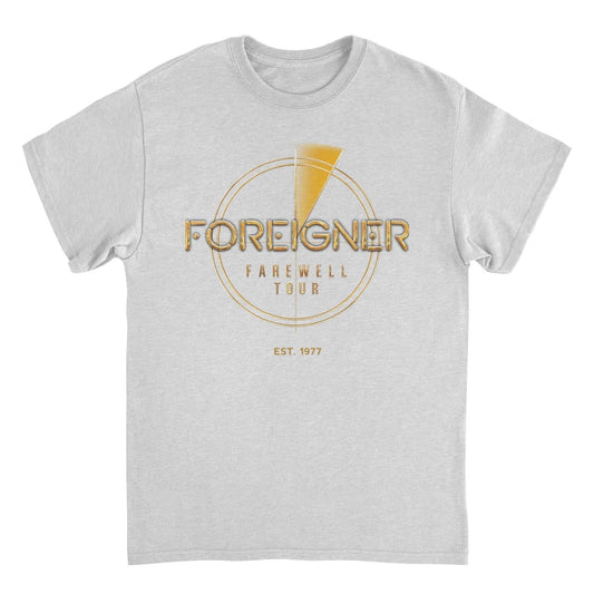 Foreigner Farewell Tour Mens T Shirt Ash Grey Officially Licensed