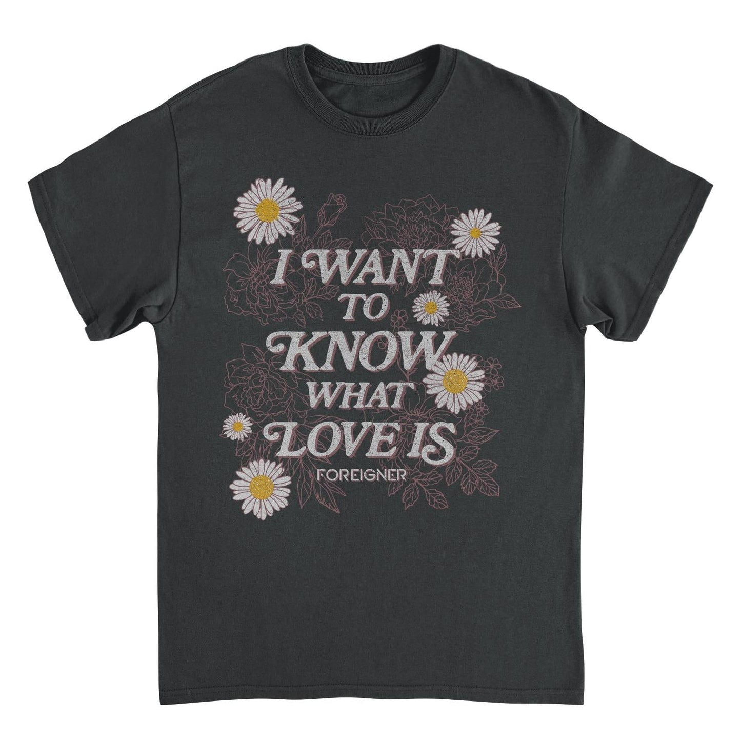 Foreigner I Want To Know Mens T Shirt Black