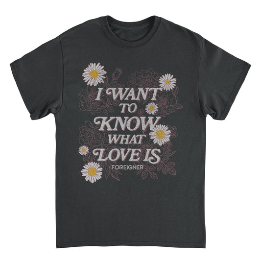 Foreigner I Want To Know Mens T Shirt Black Officially Licensed