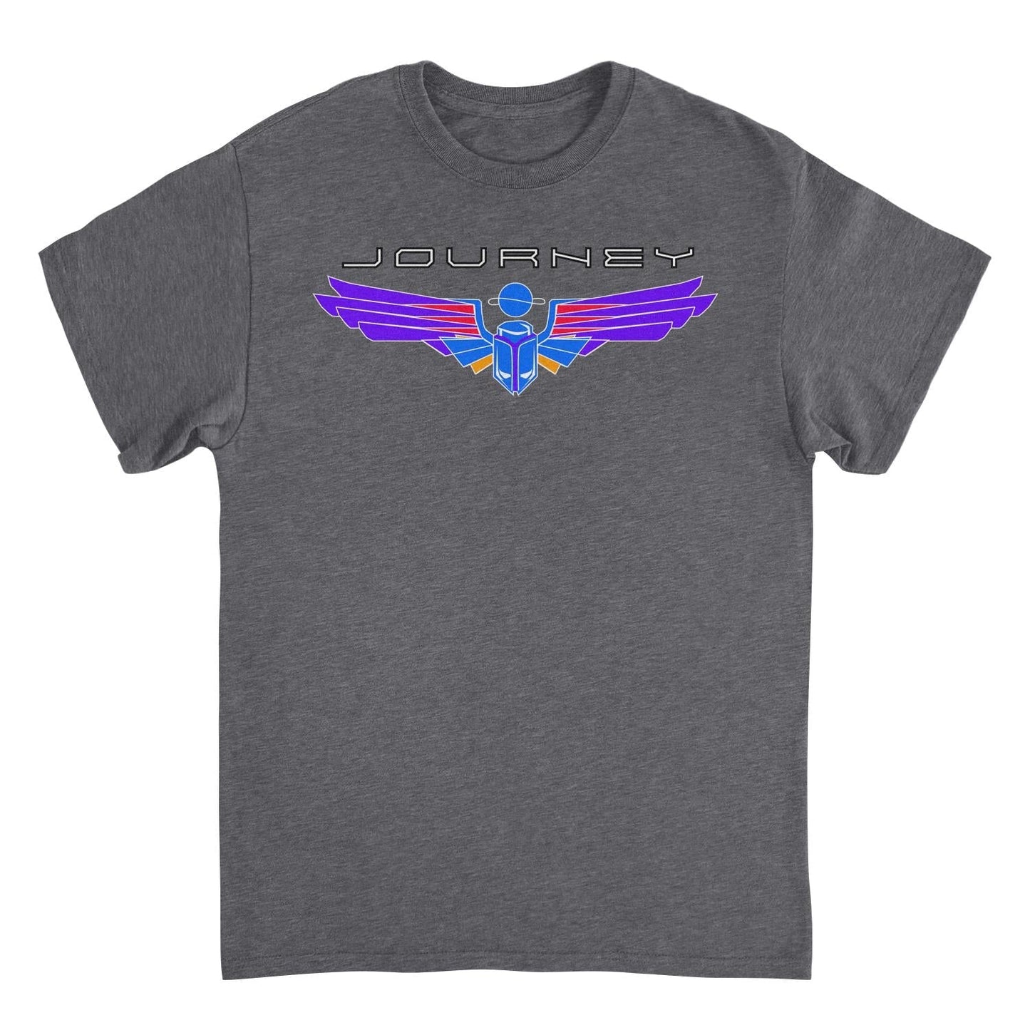 Journey Color Line Scarab Mens T Shirt Dark Heather Grey