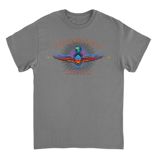 Journey Freedom World Tour Scarab Mens T Shirt Charcoal