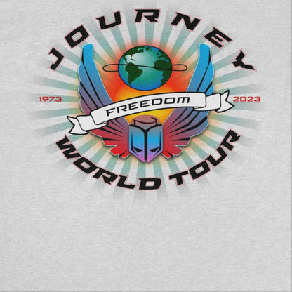 Journey Freedom World Tour Circle Mens T Shirt Ash Grey