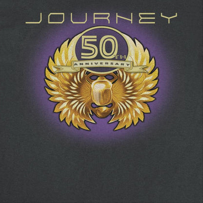 Journey 50th Anniversary Gold Scarab Mens T Shirt Black