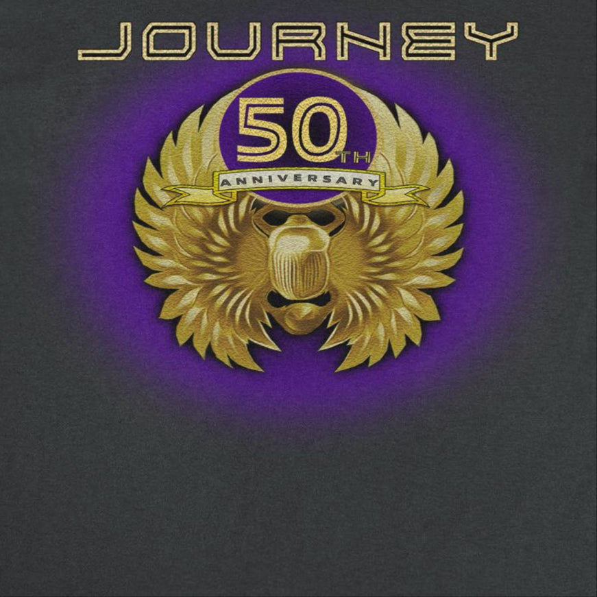 Journey 50th Anniversary Gold Scarab 2 Mens T Shirt Black