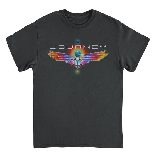 Journey Journey Logo Distress Scarab Mens T Shirt Black