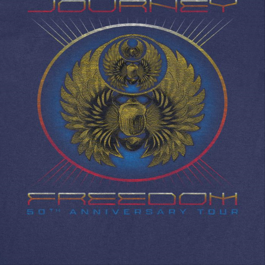 Journey Freedom 20th Anniversary Tour Mens T Shirt Navy Blue