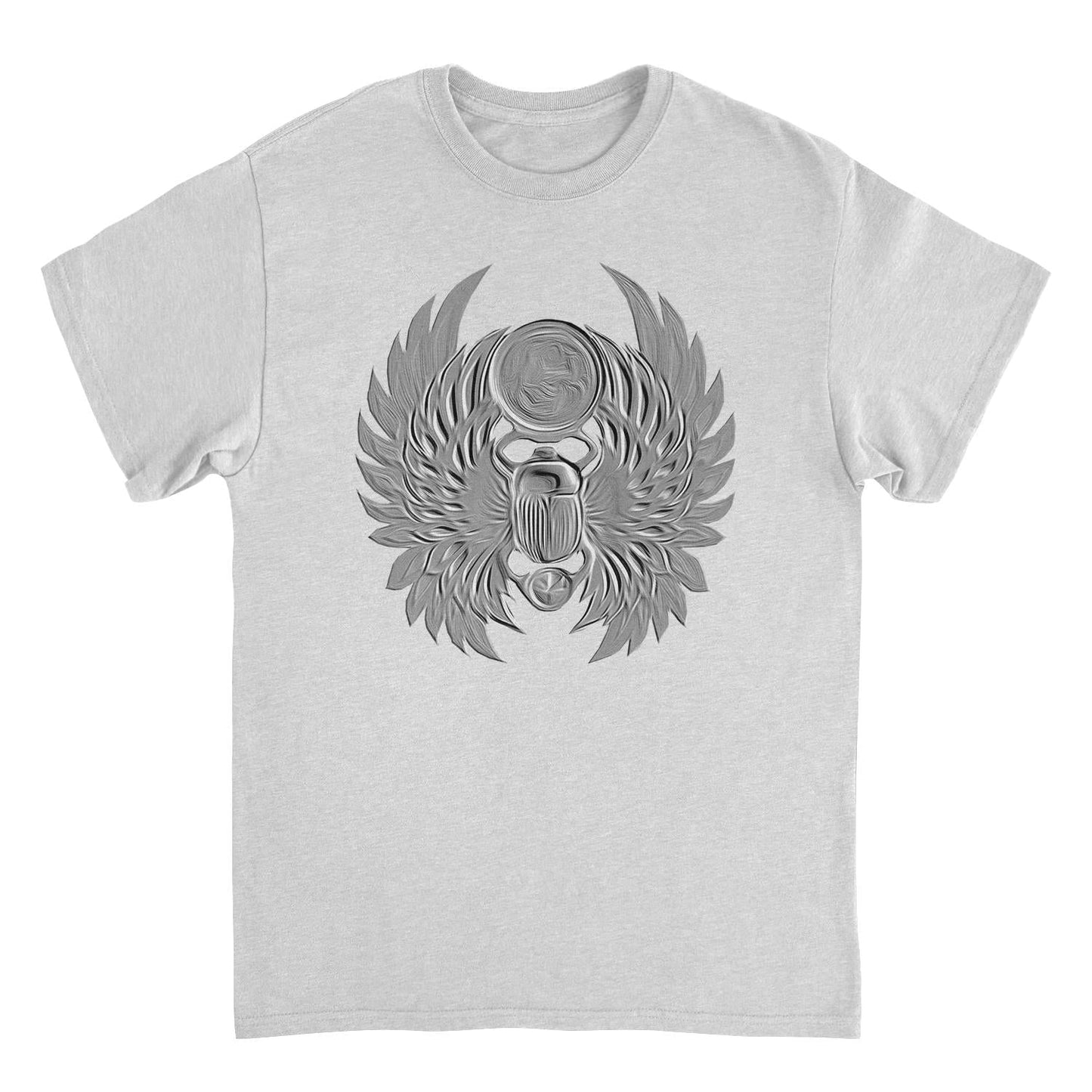 Journey Emboss Scarab Logo Mens T Shirt Ash Grey