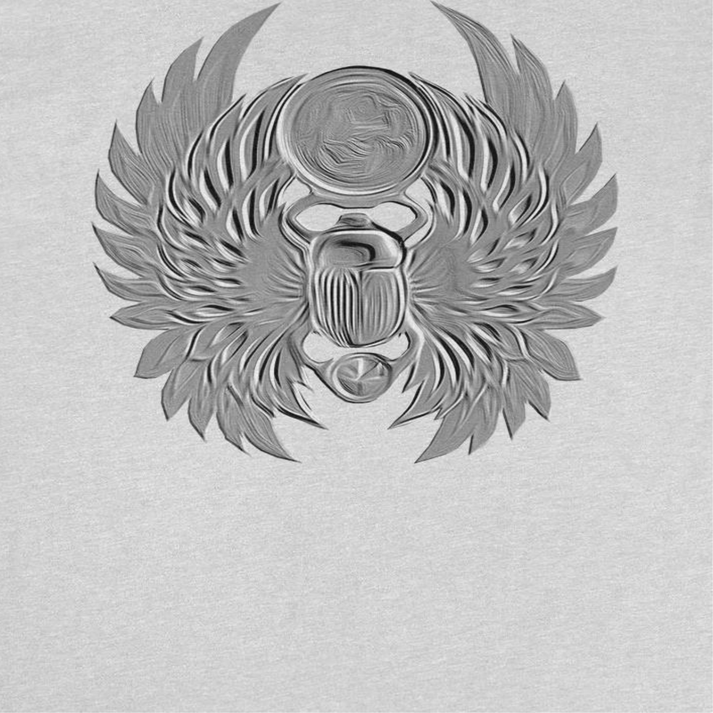 Journey Emboss Scarab Logo Mens T Shirt Ash Grey