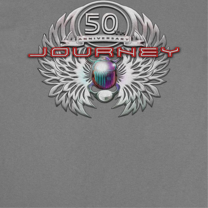 Journey Platinum Scarab 50th Anniversary Mens T Shirt Charcoal