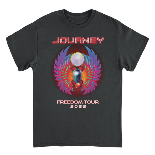 Journey Freedom Tour 2022 Colorful Mens T Shirt Black