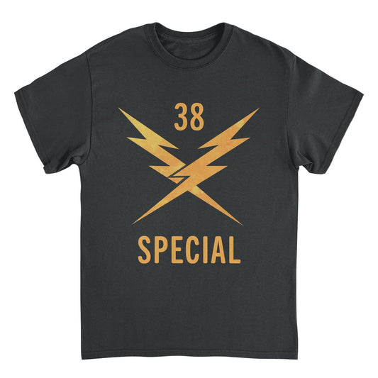 38 Special 38 Thunder Mens T Shirt Black Officially Licensed