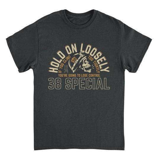 38 Special Hold on Loosely Skull Mens T Shirt Black