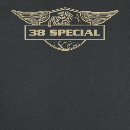 38 Special Emblem Gold Mens T Shirt Black