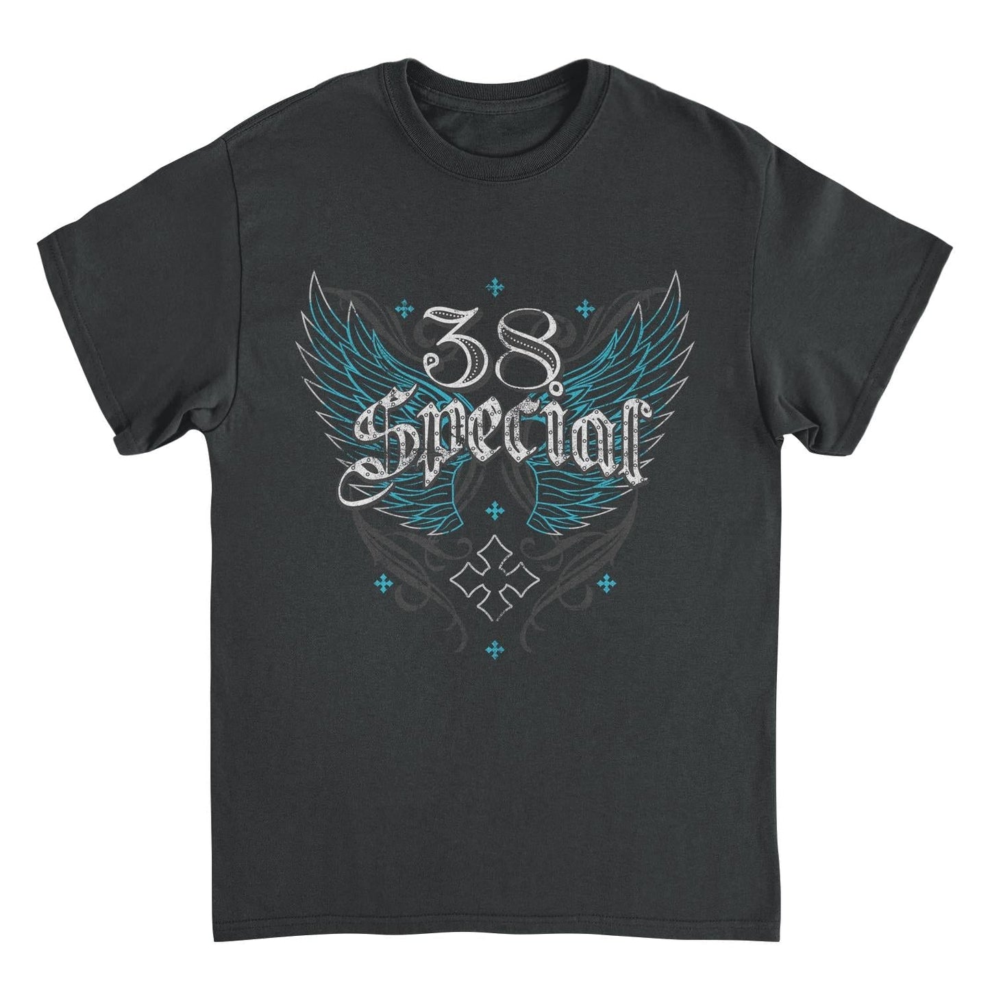 38 Special Blue Wings Logo Merns T Shirt Black