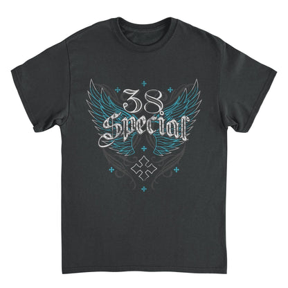 38 Special Blue Wings Logo Merns T Shirt Black