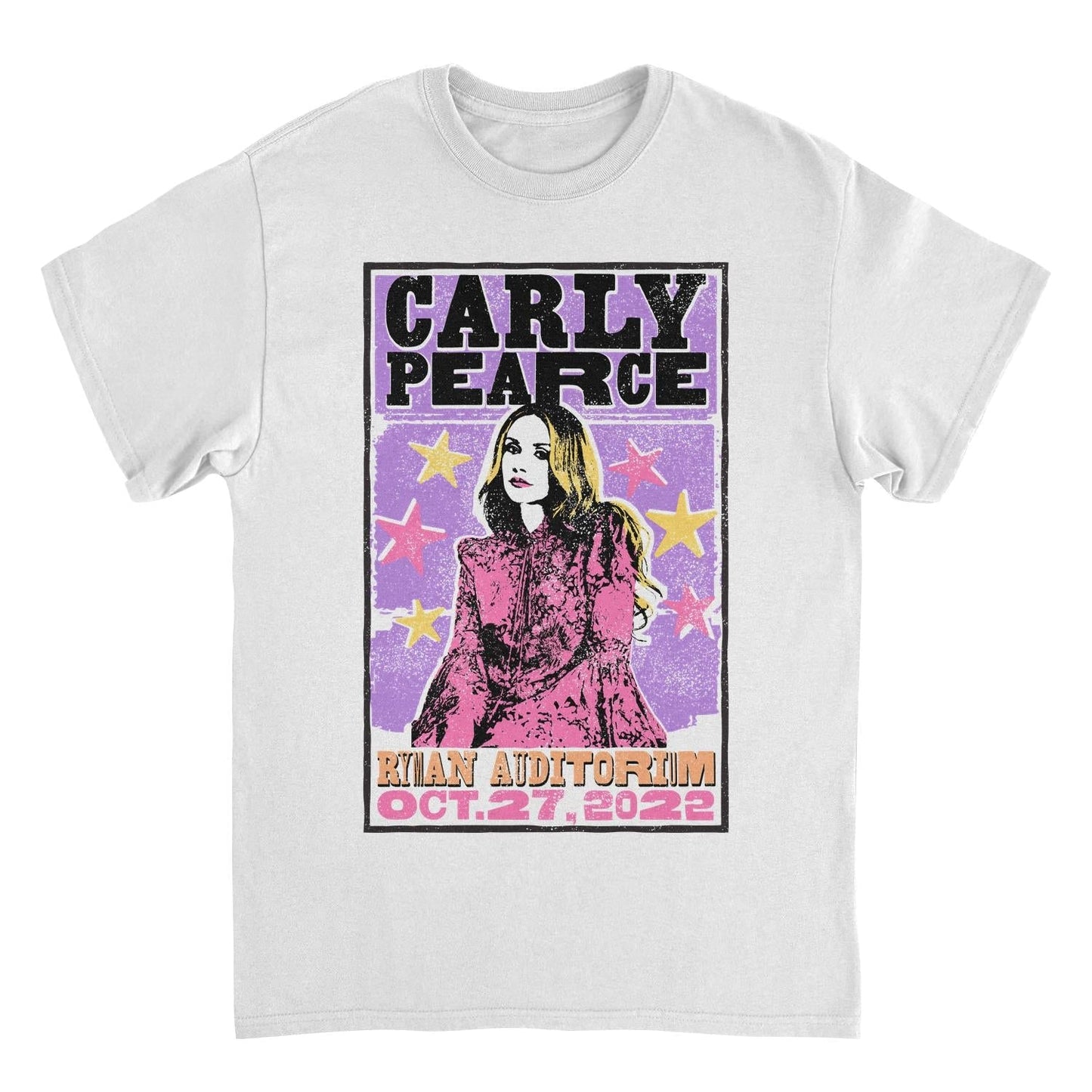 Carly Pearce Ryman Poster Mens T Shirt White Officially Licensed