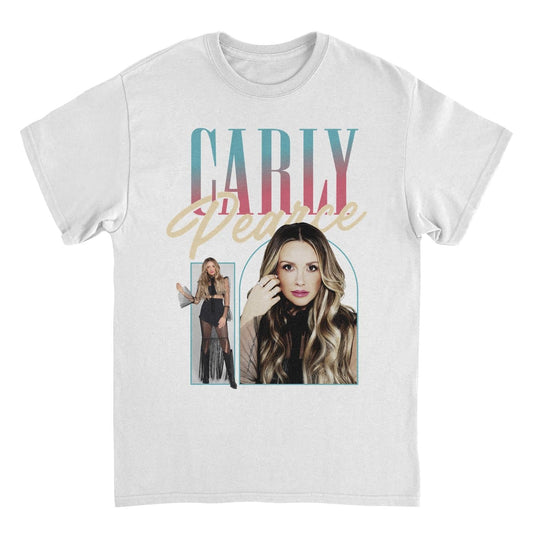 Carly Pearce Photos Gradient Mens T Shirt White Officially Licensed