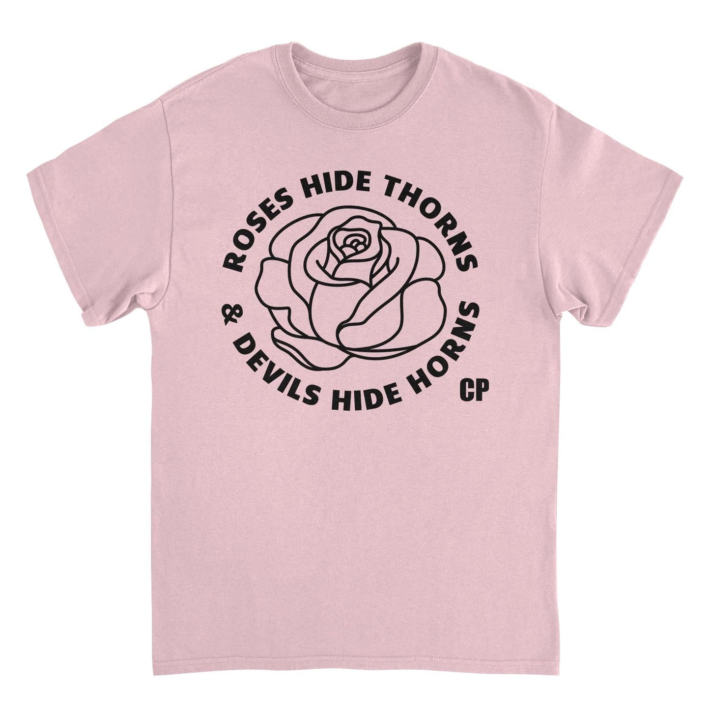 Carly Pearce Roses Hide Thorns Mens T Shirt Light Pink Officially Licensed