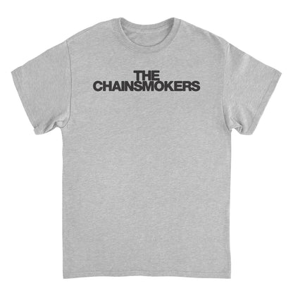 The Chainsmokers Classic Logo Dark Mens T Shirt Grey Officially Licensed