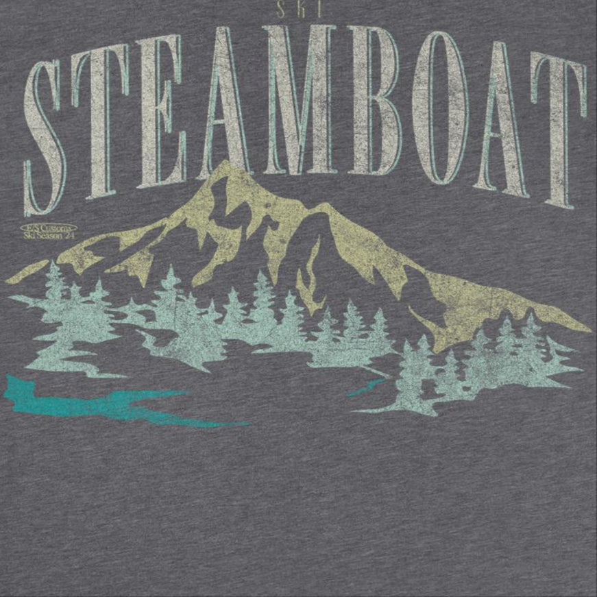 Ski Steamboat Dark Heather T-Shirt Officially Licensed