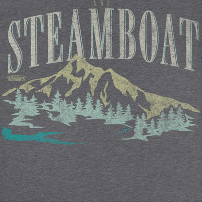 Ski Steamboat Dark Heather T-Shirt Officially Licensed