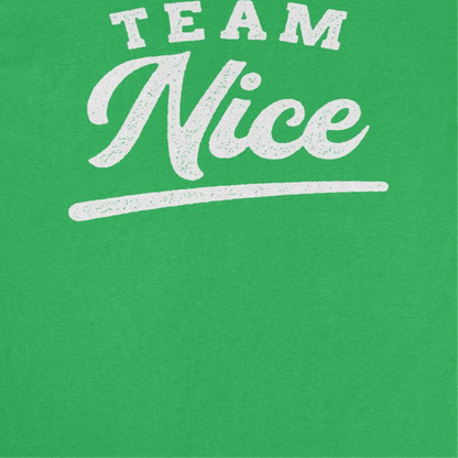 Team Nice Mens Christmas T-Shirt Green Officially Licensed