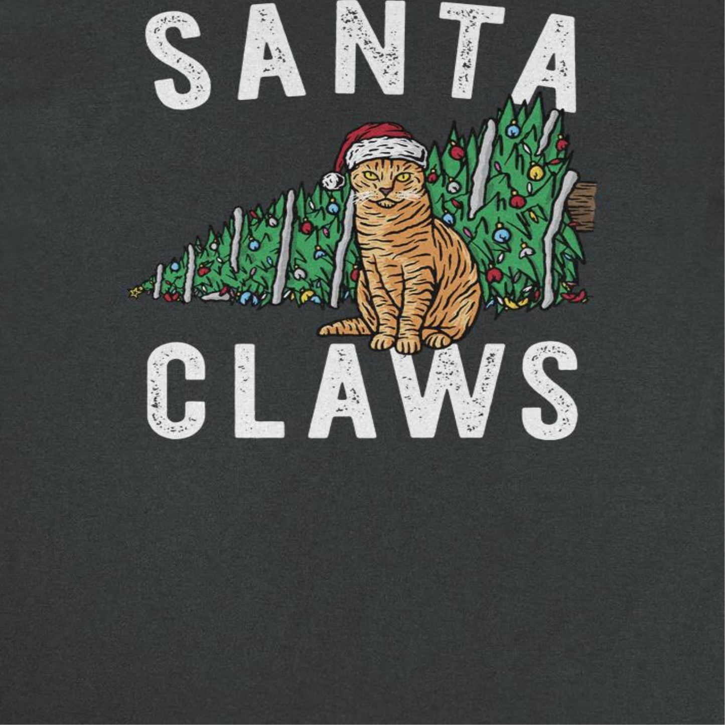 Santa Claws Mens Christmas T-Shirt Officially Licensed