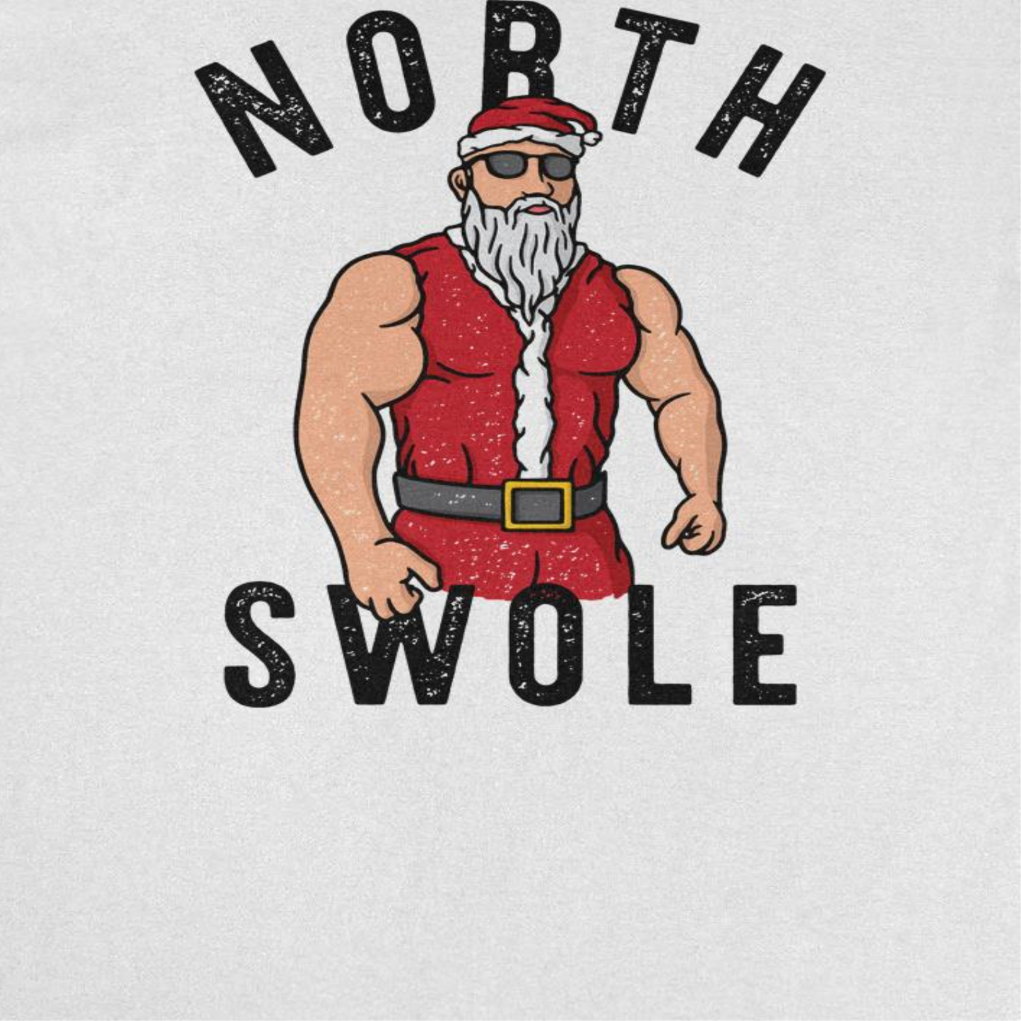 North Swole Mens Christmas T-Shirt Officially Licensed