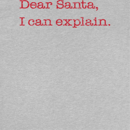 Dear Santa I Can Explain Mens Christmas T-Shirt Officially Licensed